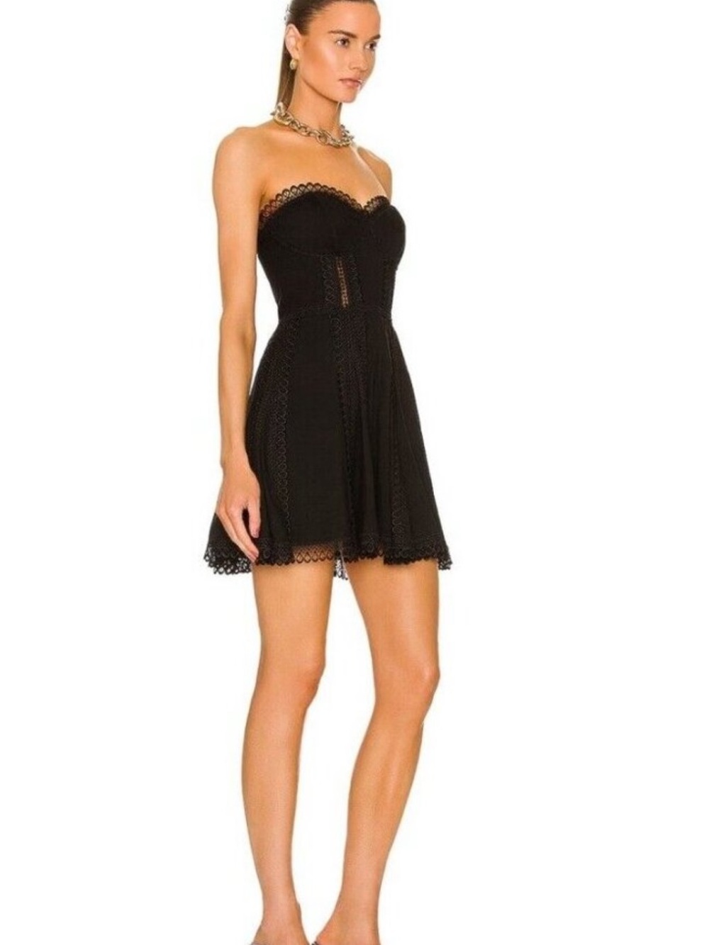 CHARO RUIZ IBIZA
Ava Mini Dress in Black, Sz M